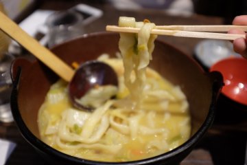 Houtou is arguably the most famous noodle from Yamanashi 