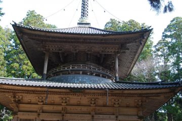 Impressive Saito pagoda in the Danjo Garan compound