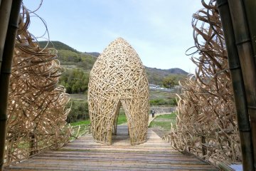 The shape of the structure draws inspiration from olives, a famous product of Shodoshima