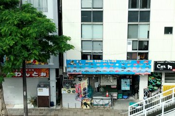Churasan Tei Okinawa Restaurant can be seen on the left side of the monorail when you are coming from the airport