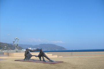 Sculpture near the sea