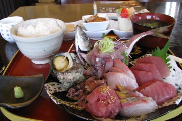 My big sashimi lunch!