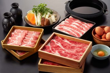 The sukiyaki course