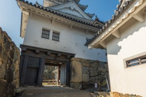One of the gates at the base of Himeji Castle