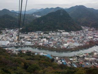 A view of the charming seaside town from the top of the Ropeway.