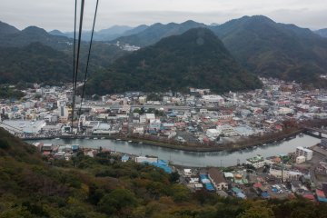 A view of the charming seaside town from the top of the Ropeway.