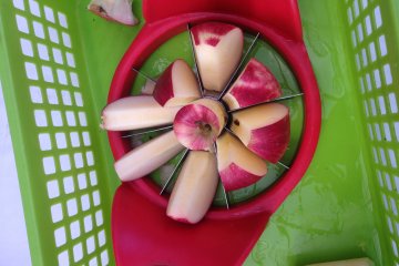 An apple cutter 