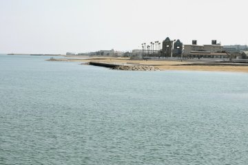 Distant view of Kemmin Sun Beach