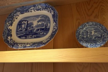 Blue Italian decorative plates