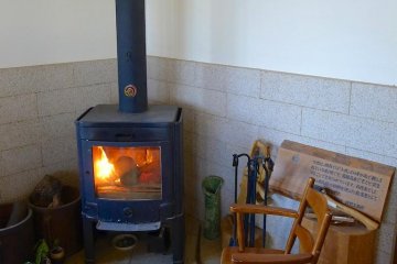 Pull up a chair in front of the wood burning stove