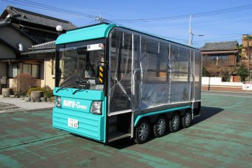 The adorable and eco-friendly MAYU bus