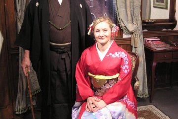 Dress up in Japanese period costumes for a photo session