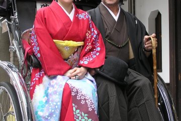 Cruise the Asakusa streets in old-style garb