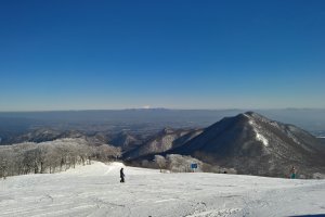 The view from the top, Mt. Hayachine in the distance