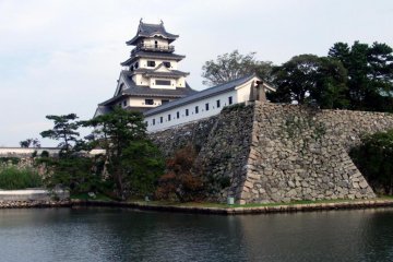 Imabari castle and its seawater moat