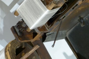 Real silk being made.
