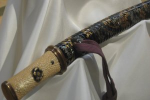 Sword handle made of shark teeth