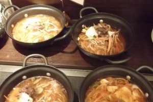 Pre-prepared hotpots to heat up at your table