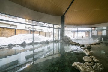 The stone themed onsen