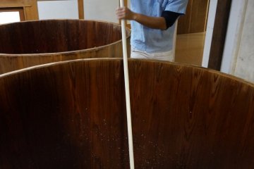 Making sake at Ozawa brewery
