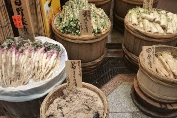 Tsukemono pickles, a Kyoto specialty