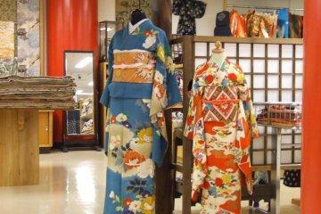 You can try on a kimono before buying it.