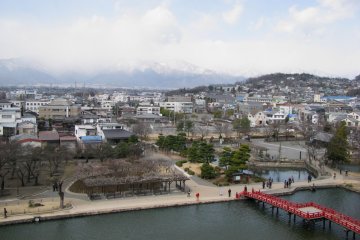 Grand view from Matsumoto Castle