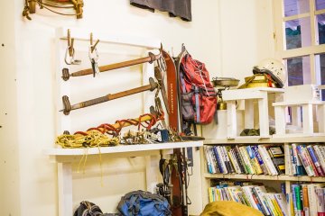 Part of the collection of mountaineering antiques