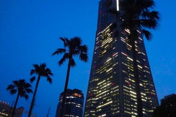 Landmark Tower at night