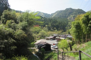 Tsumago is a hilly town