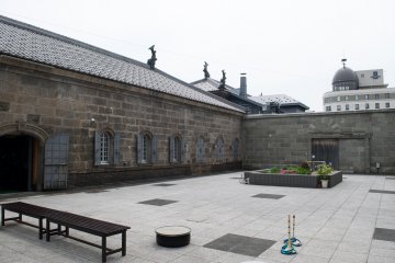 The central courtyard of the Otaru Museum of Nature and History.