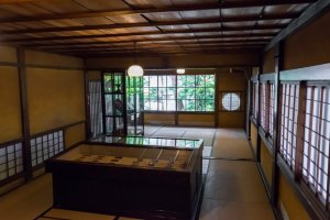 Inside the Kusakabe Mingei-kan.