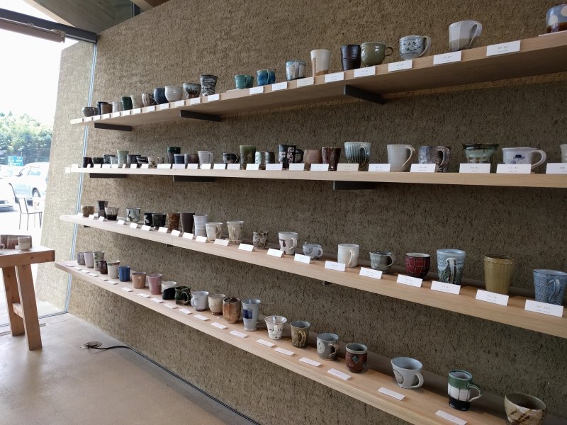 Beautiful cups crafted by local potters