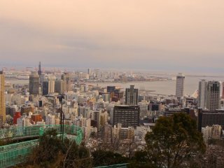 Kobe Port Tower view from Venus Bridge