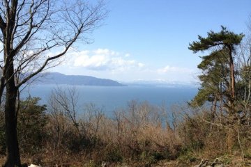 Lake Biwa from the top of Okishima