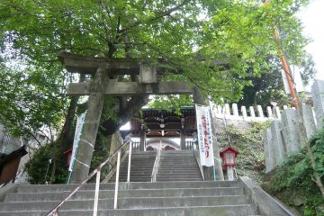 Approaching the shrine