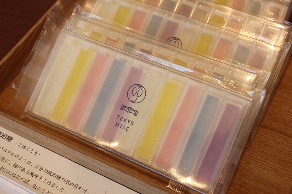 Colorful sticks of agar with modern flavors like lavender, jasmine, and chamomile.