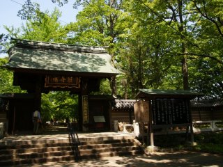 Cổng dẫn đến khuôn viên chùa
