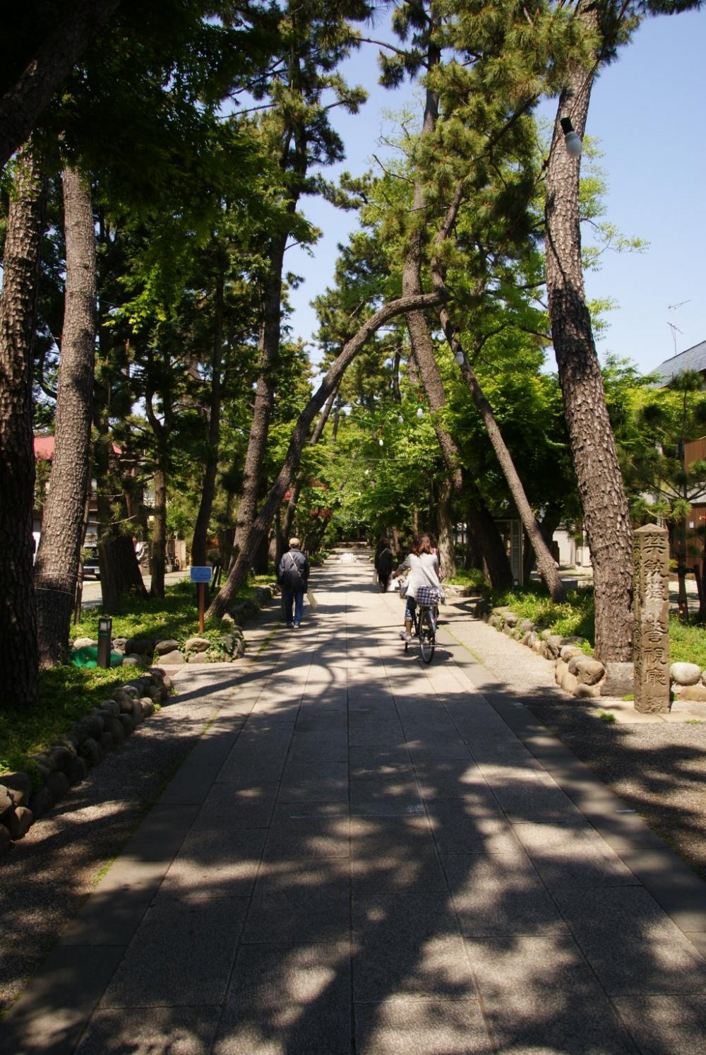 Con đường dẫn đến lối vào chính đến khuôn viên chùa