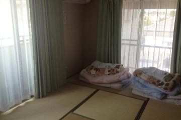 There is a Japanese-style dorm, as well as a western one with bunks.