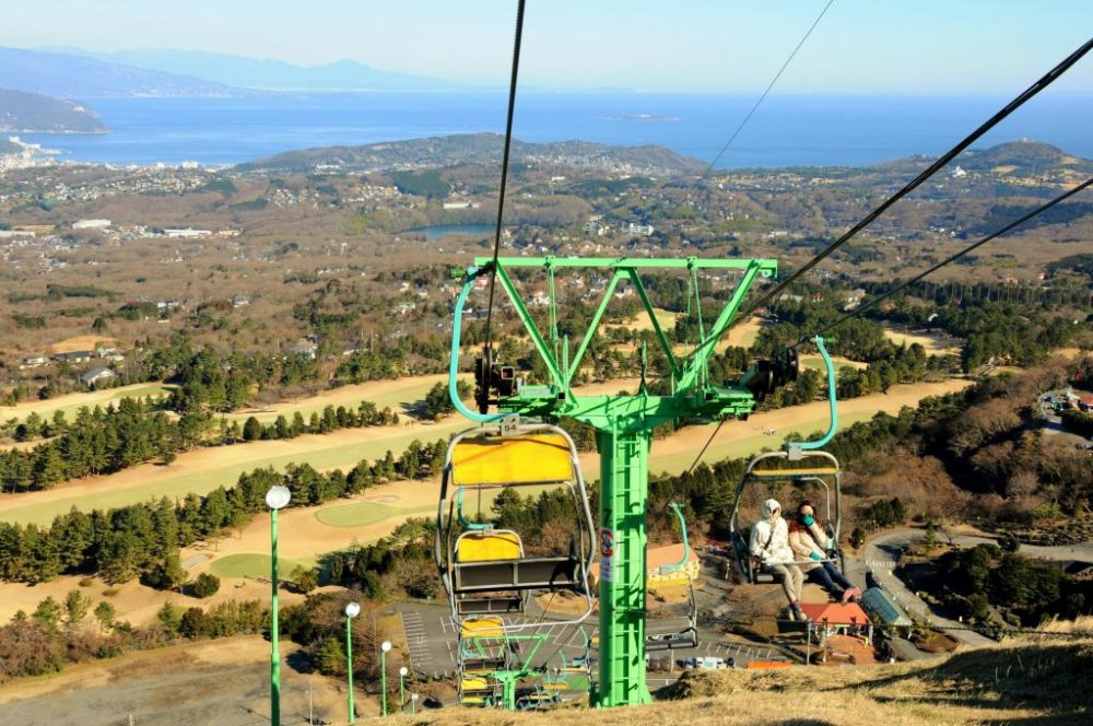 Chair lift leading to the top of Mr. Omuro