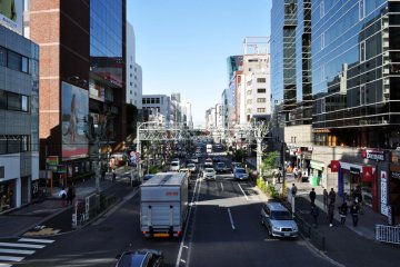A view of Meiji Dori from above