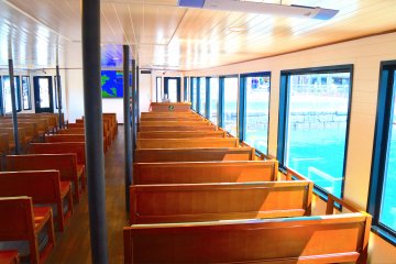 Benches on lower-deck of Sea Friend 1