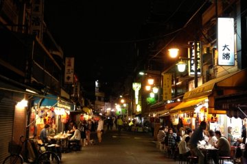 Sensoji at night - nearby eateries