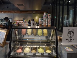 There are various eats on offer, including gelato