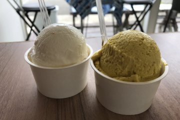 Almond Praline and Kabocha ice cream are a couple of favorites!