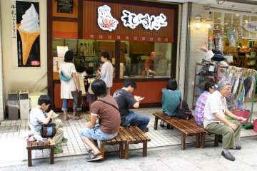 Ebisu Dako is a popular takoyaki shop.