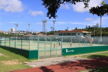Tennis anyone? There's no waiting for a match here as there are 16 full size competition style courts