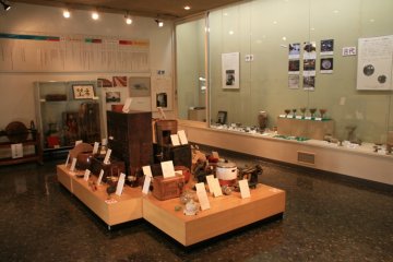 The museums' adjoining room contains items of daily life.
