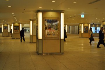Past the subway gates on the Marounuchi side, you'll get a glimpse of the BF of the Shin-Marounuchi Building
